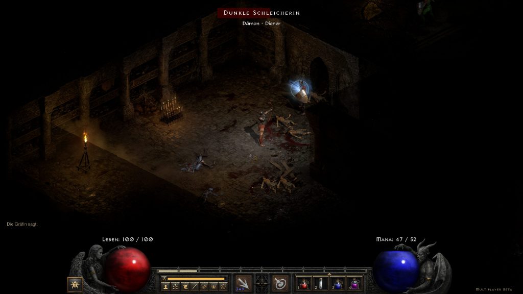 Jugabilidad de captura de pantalla de Diablo 2