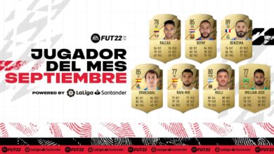 FIFA 22: Nominaciones de La Liga al POTM de septiembre