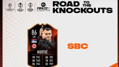 FIFA 22: SBC Filip Kostic RTTK - Soluciones para canjear la tarjeta Road To The knockouts