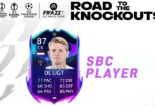 FIFA 22: SBC Matthijs De Ligt RTTK - Soluciones para canjear Road To The Knockouts Card