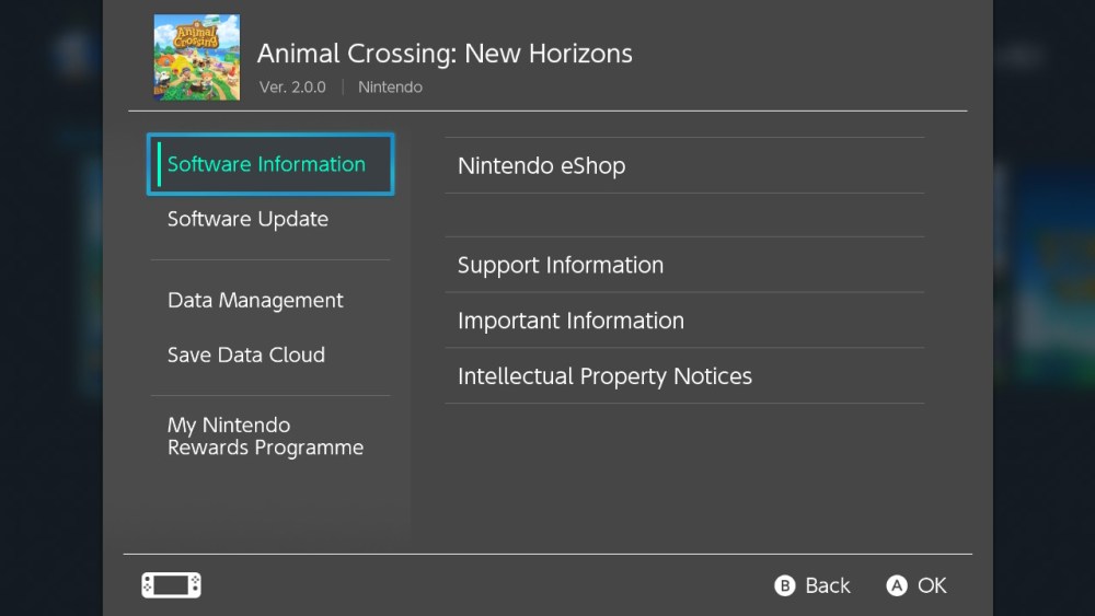 actualización para animal crossing new horizons 2.0