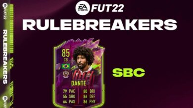 FIFA 22: SBC Dante Rulebreakers - Soluciones para canjear la tarjeta de Halloween