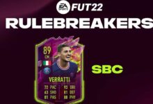 FIFA 22: SBC Marco Verratti Rulebreakers - Soluciones para canjear la tarjeta de Halloween