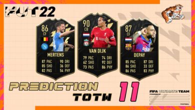 FIFA 22: TOTW 11 - Predicción del nuevo equipo de la semana