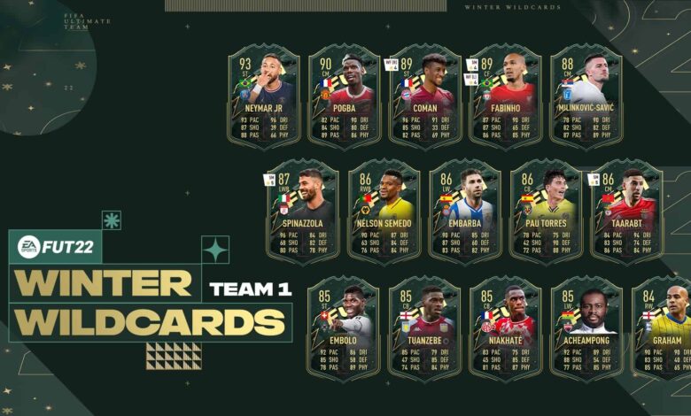 FIFA 22: Team 1 Winter WildCards - Nuevas cartas especiales develadas