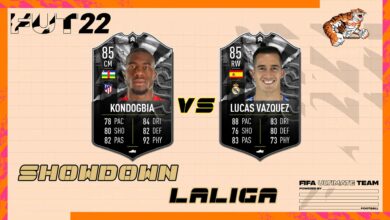 FIFA 22: SBC Kondogbia vs Lucas Vazquez Showdown - Soluciones para desbloquear cartas especiales