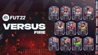 FIFA 22: Squad Versus Fire disponible en paquetes