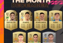 FIFA 22: nominación al POTM de diciembre de La Liga