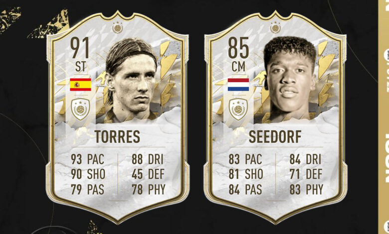 FIFA 22: Fernando Torres y Clarence Seedorf Base SBC Icon Prime disponible