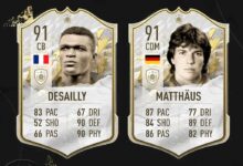 FIFA 22: Disponibili le SBC Icon di Desailly Prime e Matthaus Mid