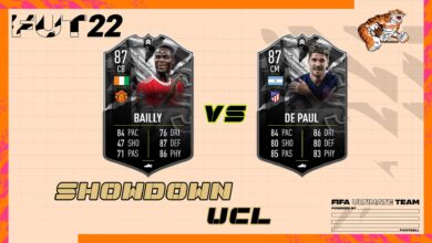 FIFA 22: SBC Bailly vs De Paul Showdown UCL – Soluzioni per sbloccare le carte speciali