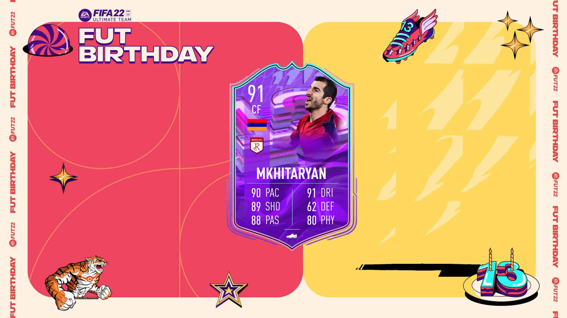 Fifa 22 Sbc Henrikh Mkhitaryan Fut Birthday Nuova Scr Anniversario Ultimate Team