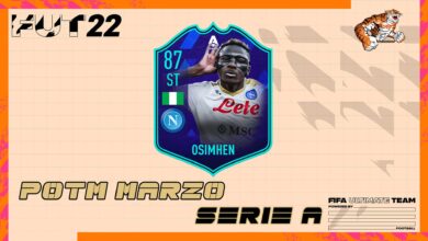 FIFA 22: SBC Victor Osimhen POTM Marzo Serie A – Svelata una nuova Sfida Creazione Rosa