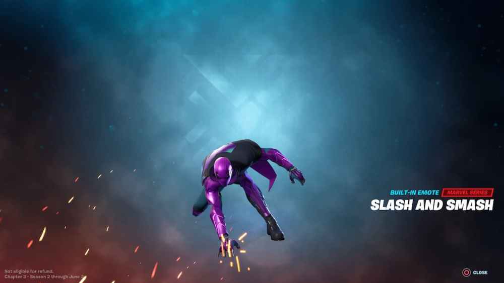 Emoticón de merodeador incorporado Slash and Smash