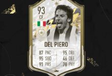 FIFA 22: Disponibile la SBC Icon di Alessandro Del Piero Moments