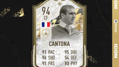 FIFA 22: Disponibile la SBC Icon di Eric Cantona Moments