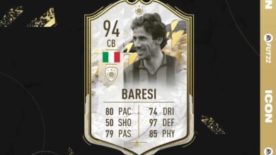 FIFA 22: Disponibile la SBC Icon di Franco Baresi Moments