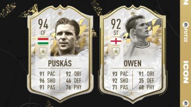 FIFA 22: Disponibili le SBC Icon di Puskas Prime e Owen Moments
