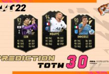 FIFA 22: TOTW 30 Prediction della nuova squadra della settimana