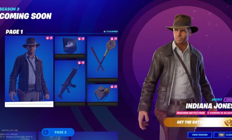 Cómo Conseguir A Indiana Jones En Fortnite Capítulo 3 Temporada 3 Todas Las Misiones De Indiana 5973