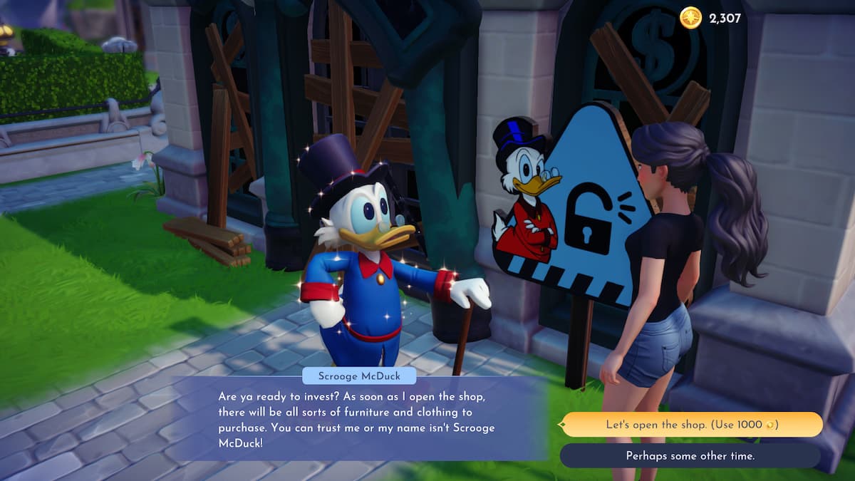 Scrooge McDuck en Disney Dreamlight Valley