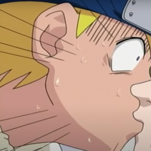 Naruto besando a Sasuke