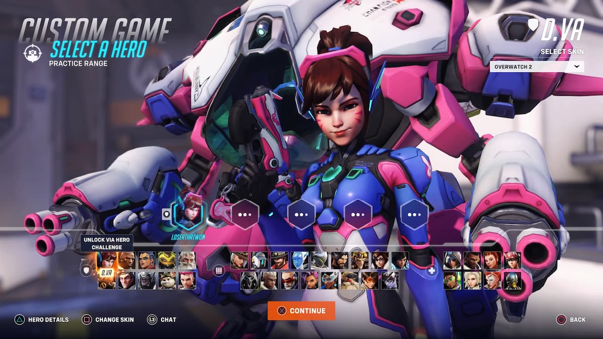 Los mejores héroes de Overwatch 2 Tank: D.VA