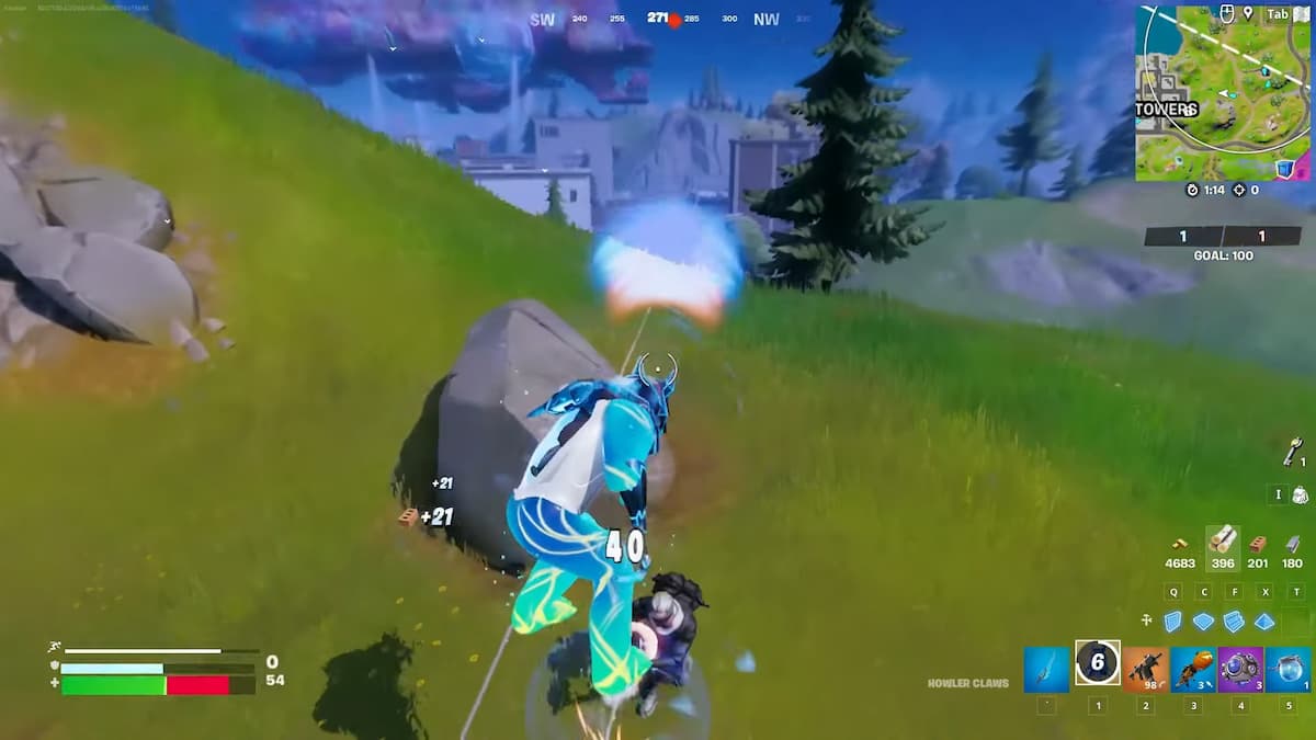 Cómo golpear a un oponente mientras Wolfscent está activo en Fortnite