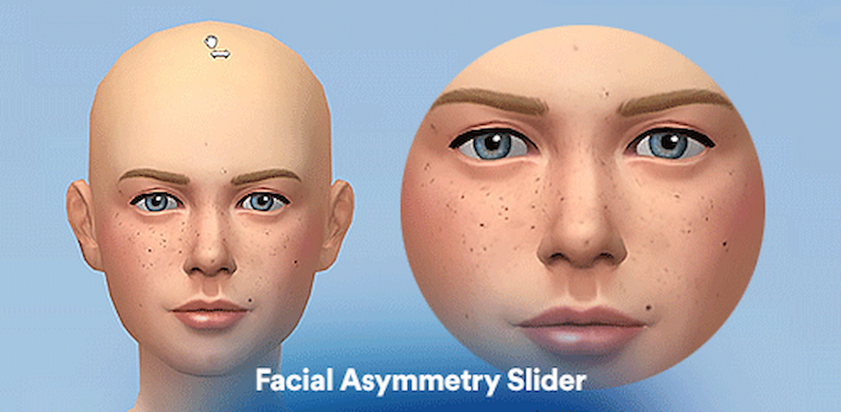 Control deslizante facial Sims 4