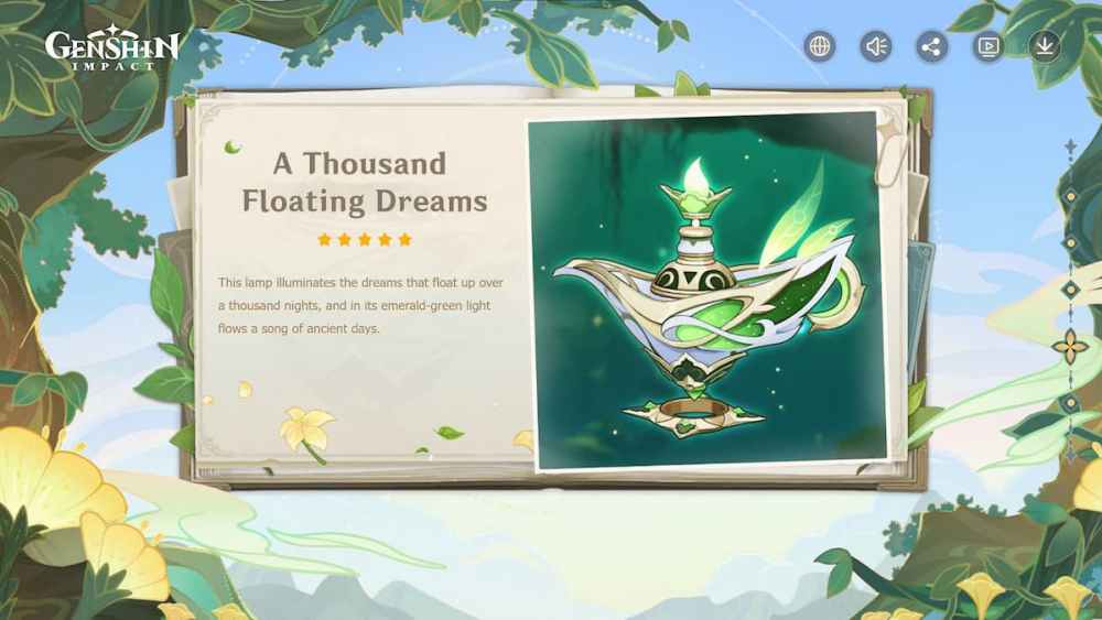 Catalizador de mil sueños flotantes: estadísticas y materiales de ascensión