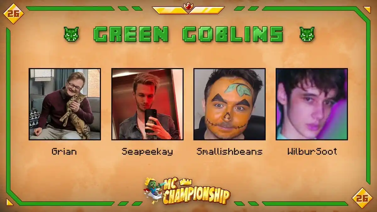 Campeonato de Minecraft MCC 26 Equipos: Duende Verde