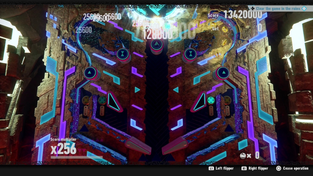 Gana puntos en el minijuego pinball de Sonic Frontiers.