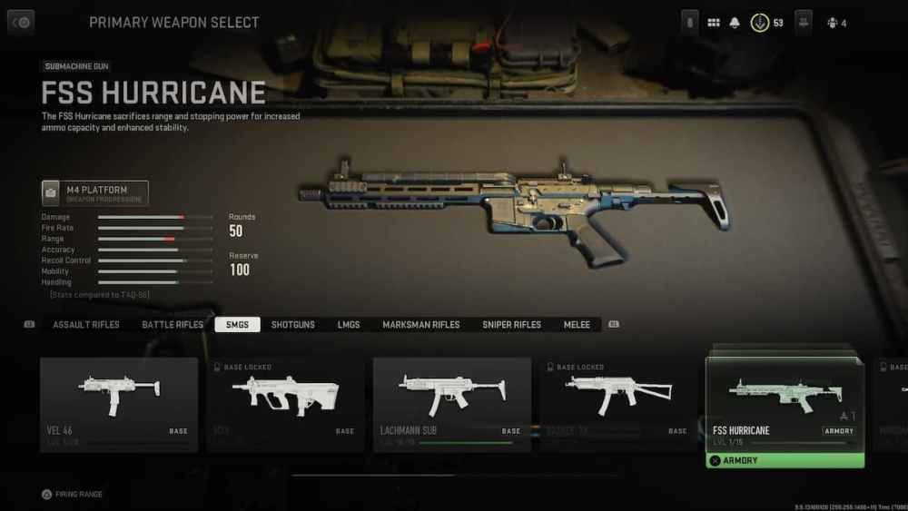 El FSS Hurricane en Call of Duty: Modern Warfare 2