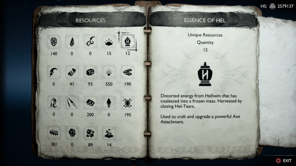 God of War Ragnarok Esencia de Hel