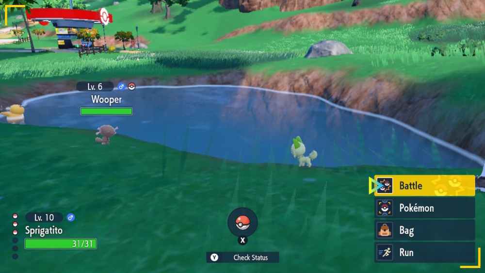 Área llena de agua en Pokémon Escarlata y Violeta