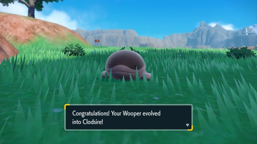 Clodsire recién evolucionado en Pokémon Scarlet y Violet