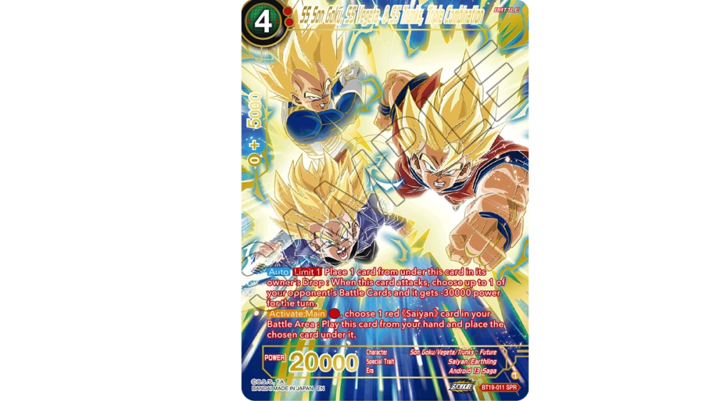 SS-Son-Goku,-SS-Vegeta,-&-SS-Troncos,-Combinación triple