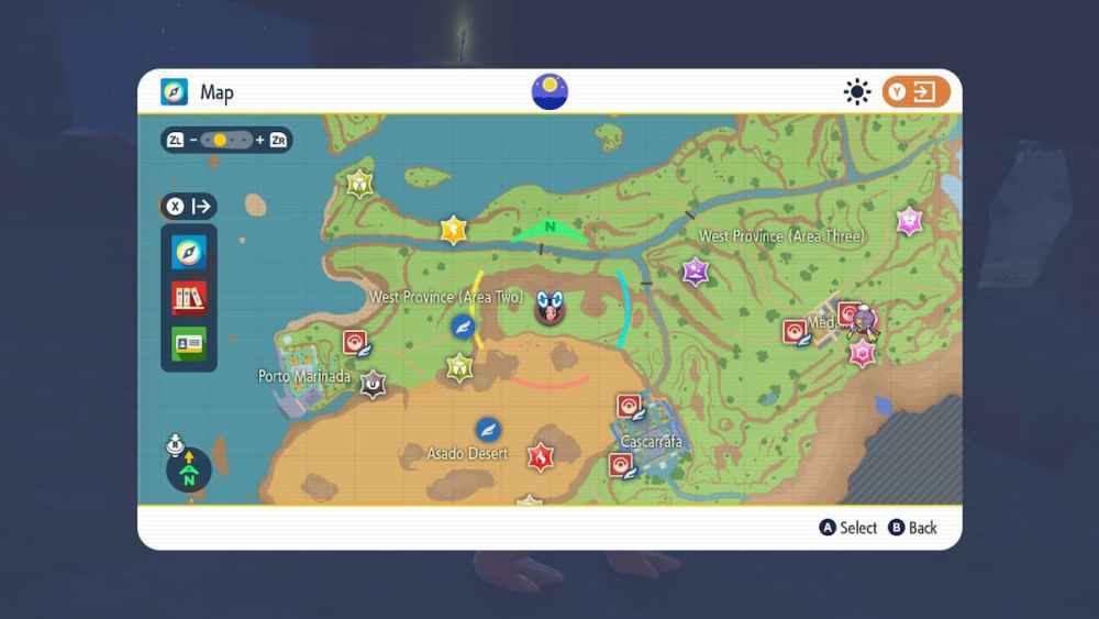 Cuevas de West Providence (Área dos) en Pokémon Scalet y Violet