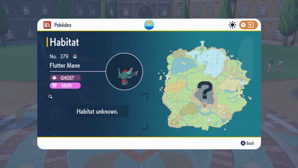 Dónde encontrar a Flutter Mane en Pokémon Escarlata y Violeta