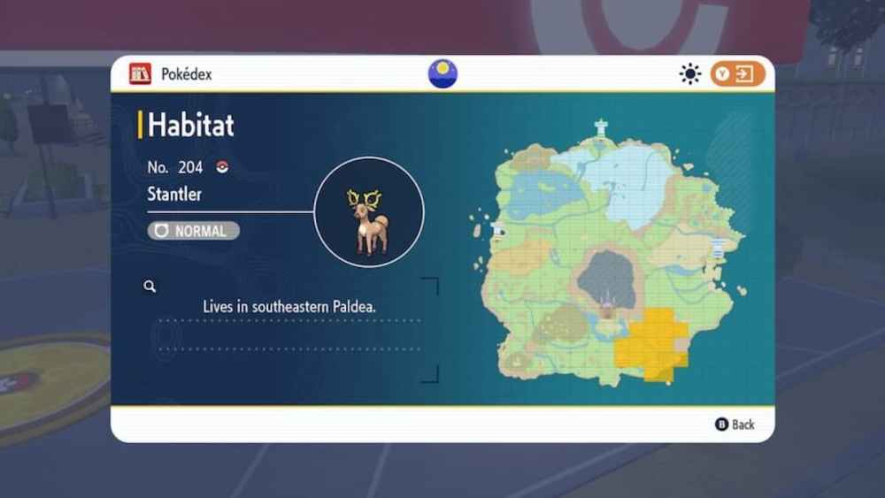 Dónde encontrar a Stantler en Pokémon Escarlata y Violeta