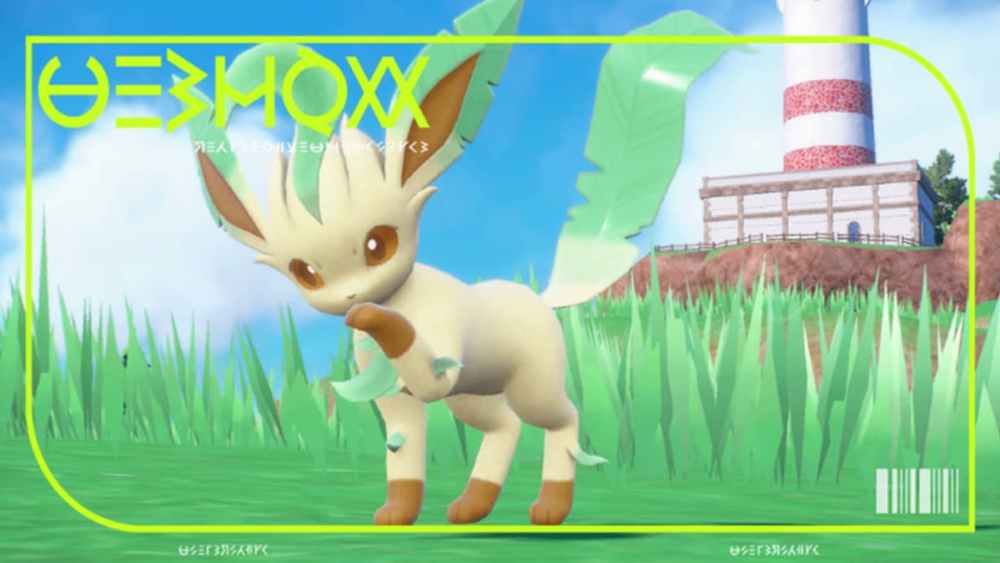 Leafeon en la Pokédex de Pokémon Escarlata y Violeta.
