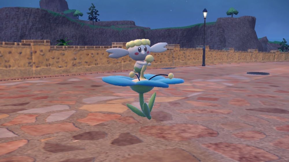 Blue Flabebe en Pokémon Escarlata y Violeta