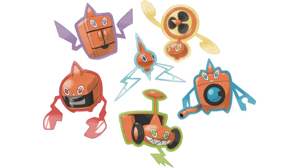 Las diversas formas de Rotom.