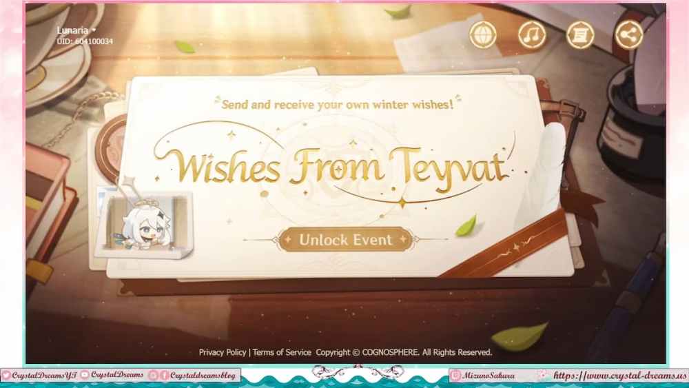 Genshin Impact  Evento web - Deseos de Teyvat 0-1 captura de pantalla