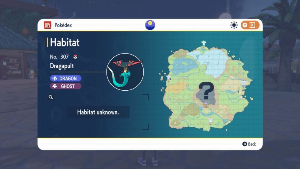 Ubicación de Dragapult en Pokémon Escarlata y Violeta