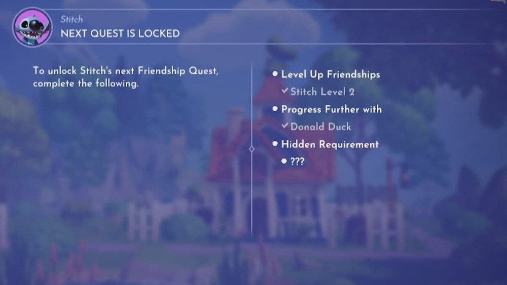 Requisitos de Stitch Quest en Disney Dreamlight Valley
