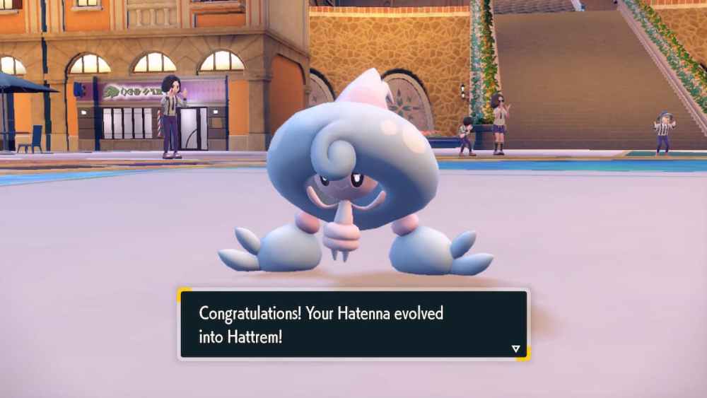 Un Hattrem recién evolucionado en Pokémon Scarlet y Violet. 