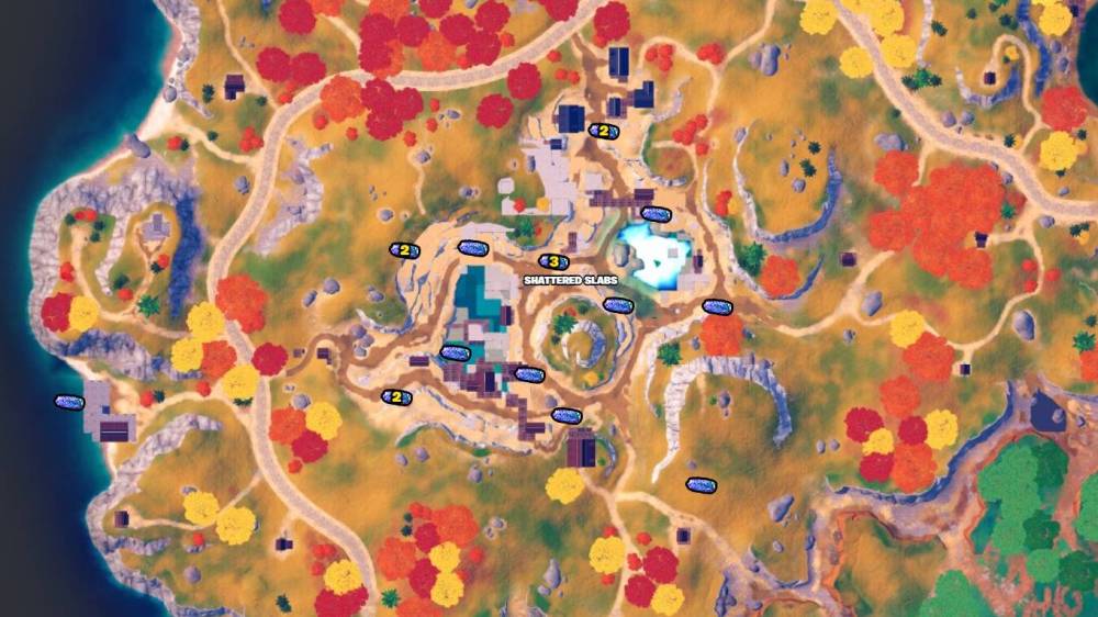 Ubicación del mineral cinético de Fortnite