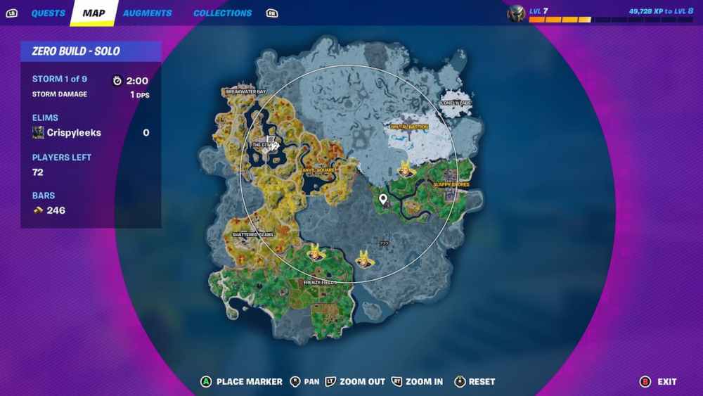 Fortnite todos pueden proporcionar ubicaciones de entrega