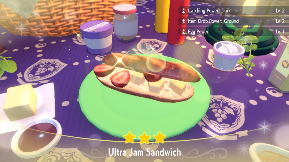 Un Sándwich Ultra Jam en Pokémon Escarlata y Violeta. 